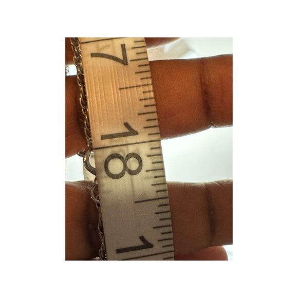 Vintage Blue Rose Ceramic Pendant Necklace With Chain Timeless Jewelry READ - Picture 6 of 6